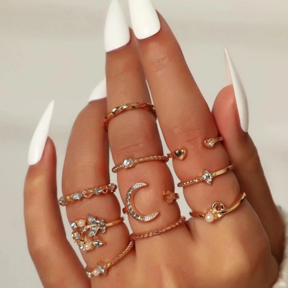 Layered Ring Set - Picture 2 of 4